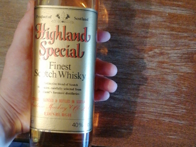1980 highland special whiskey