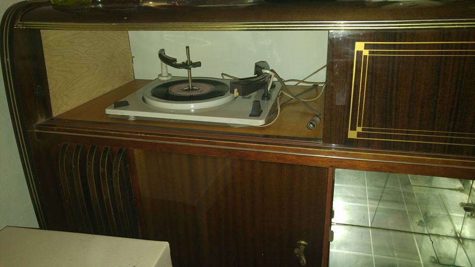 antika senderwahl 1950 benhalen tonmöbel radio plakçalarlı ünite