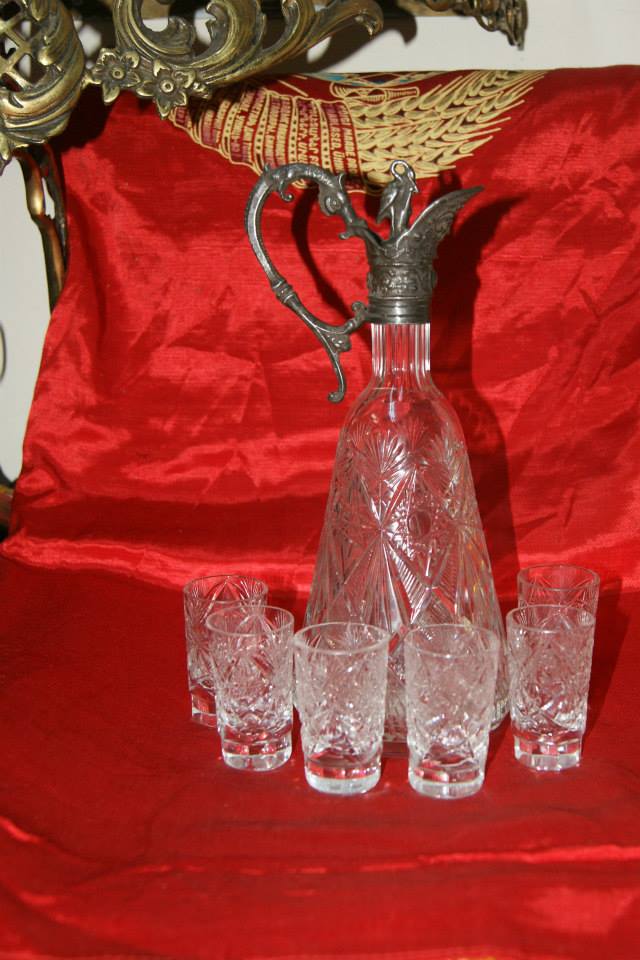 Rus malı orijinal Kristal karaf takımı