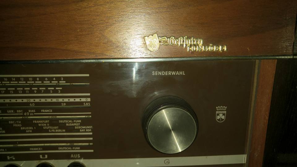 antika senderwahl 1950 benhalen tonmöbel radio plakçalarlı ünite