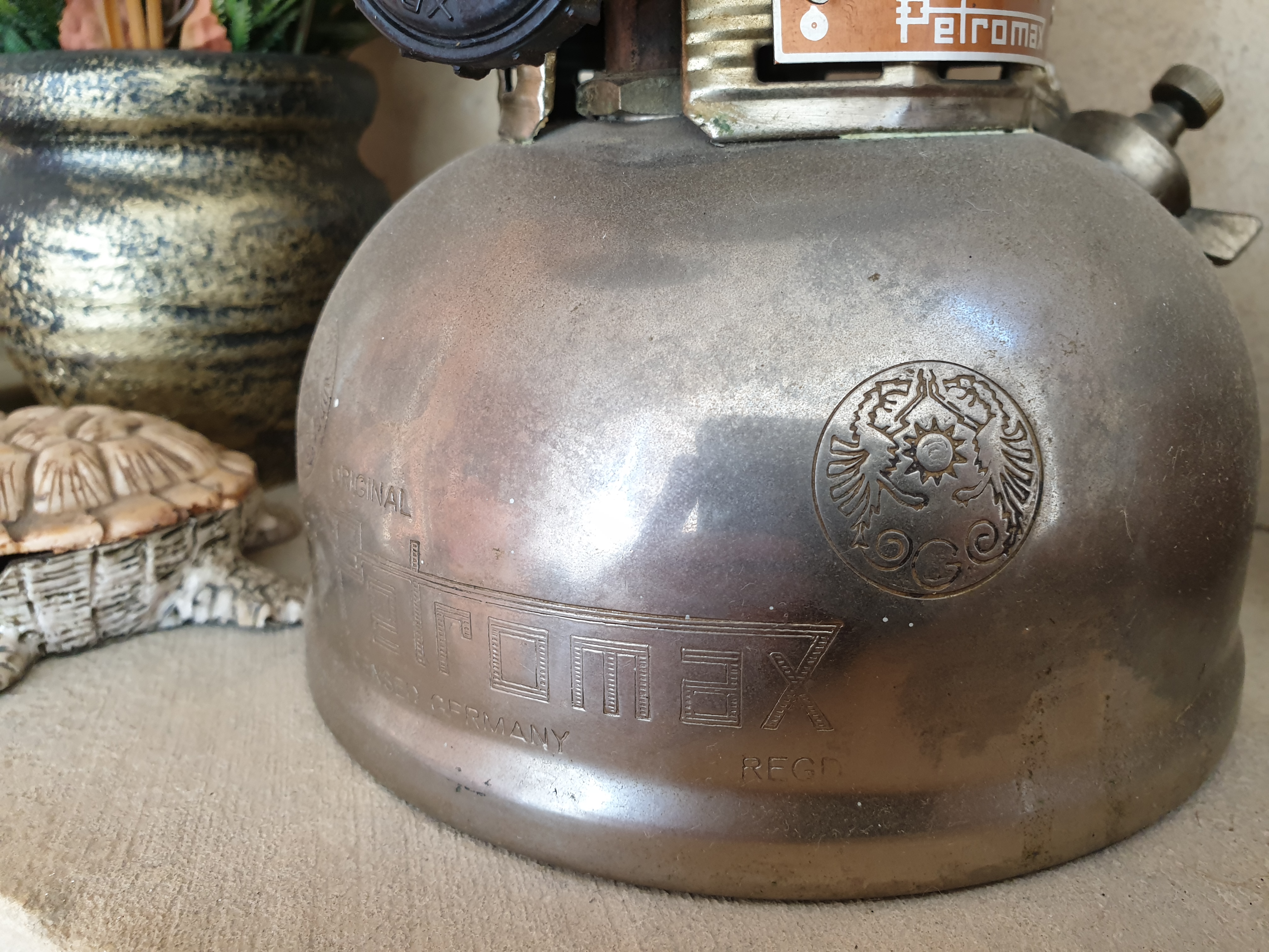 Original Alman PETROMAX GAZ Lambasi
