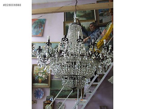 AVİZE-115 cm çapında Çekoslav yapımı Avize