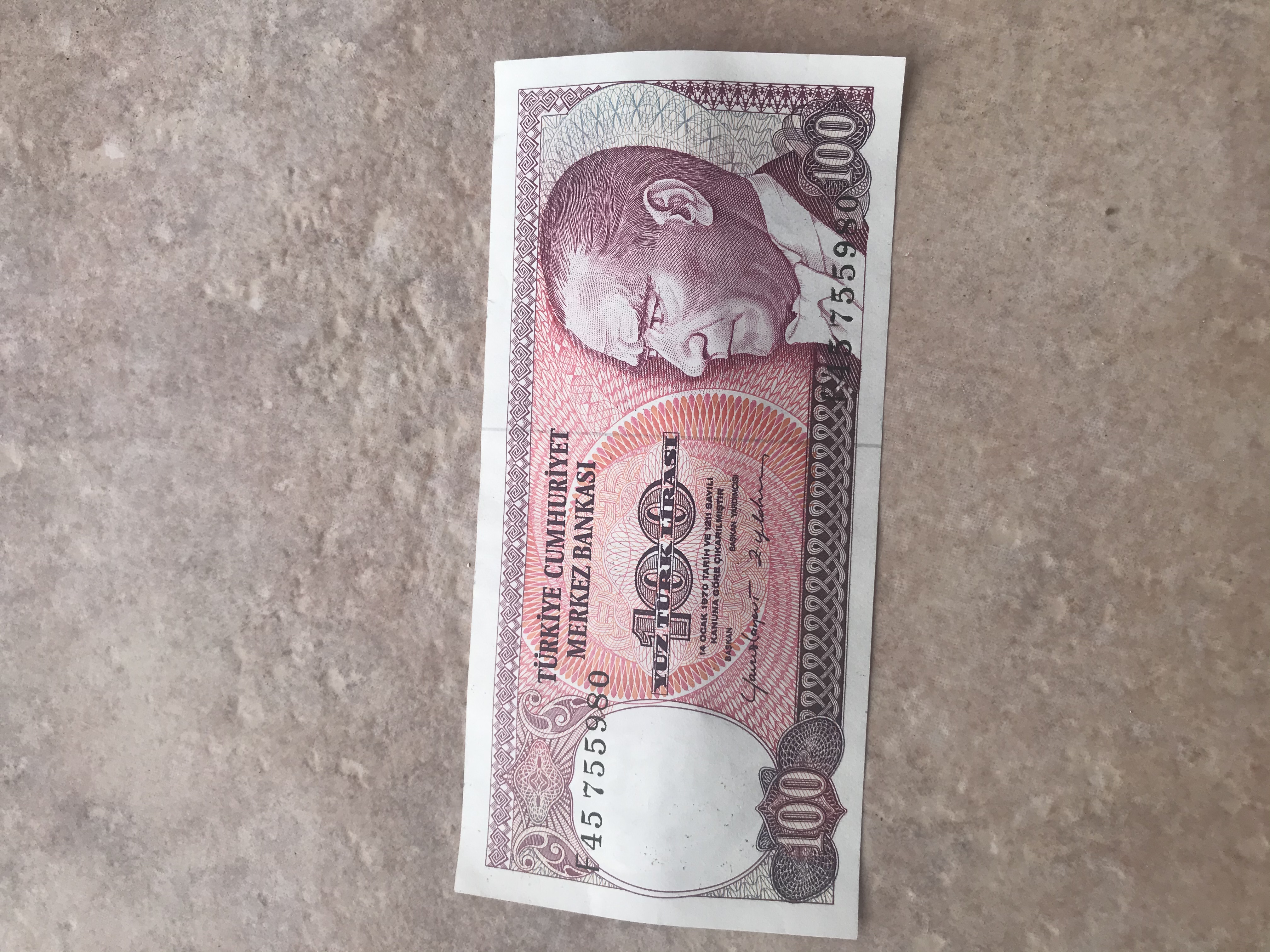100 Türk lirası