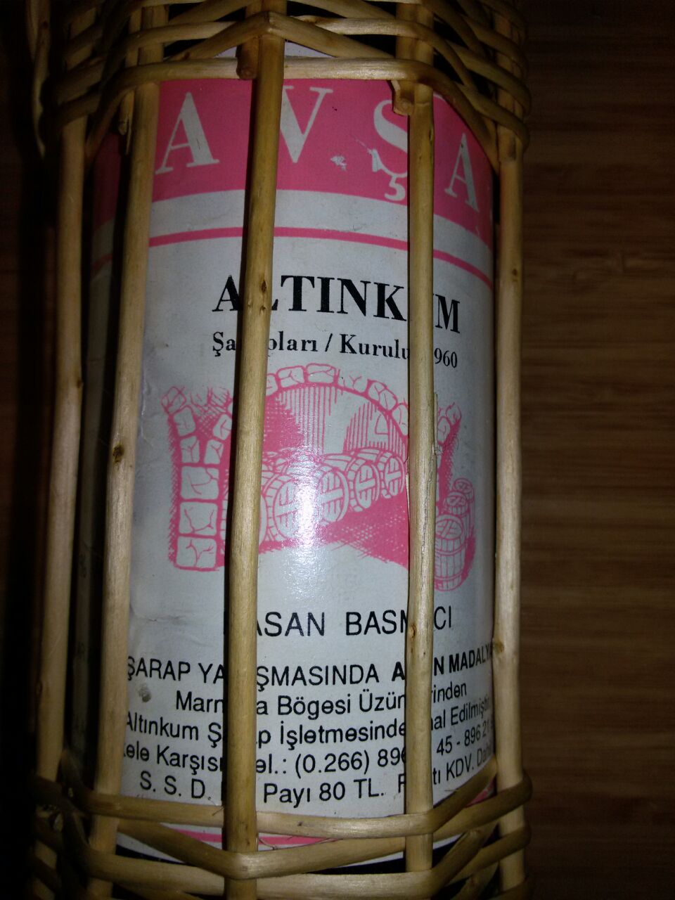 1960 Avşa - Altınkum Şarabı