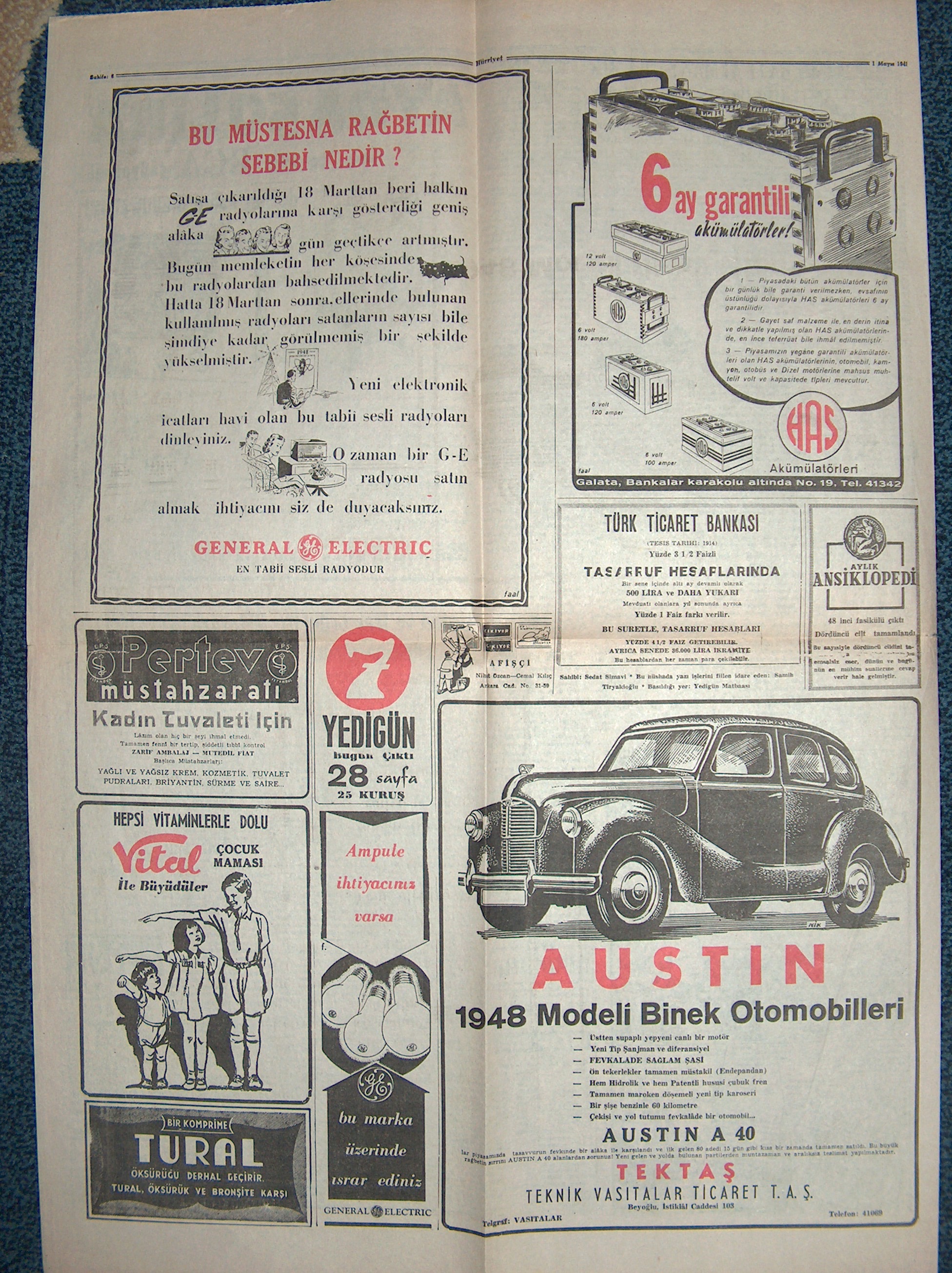 hürriyet gazetesi 1.sayı