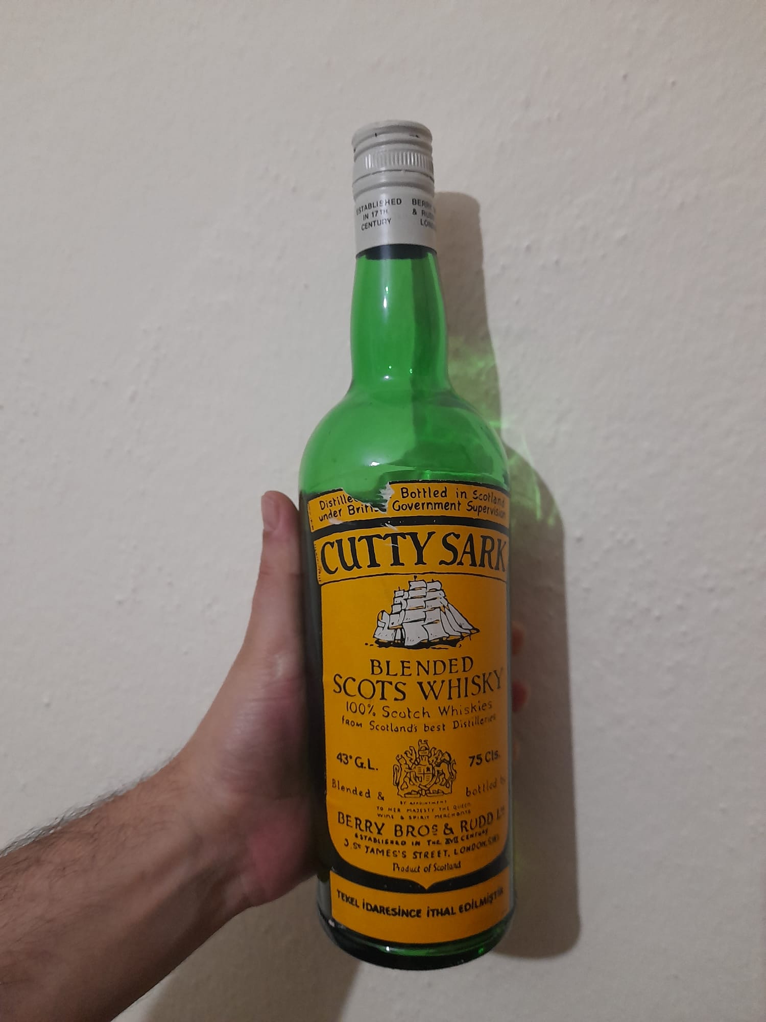 Cutty sark viski 35-40 yıllık