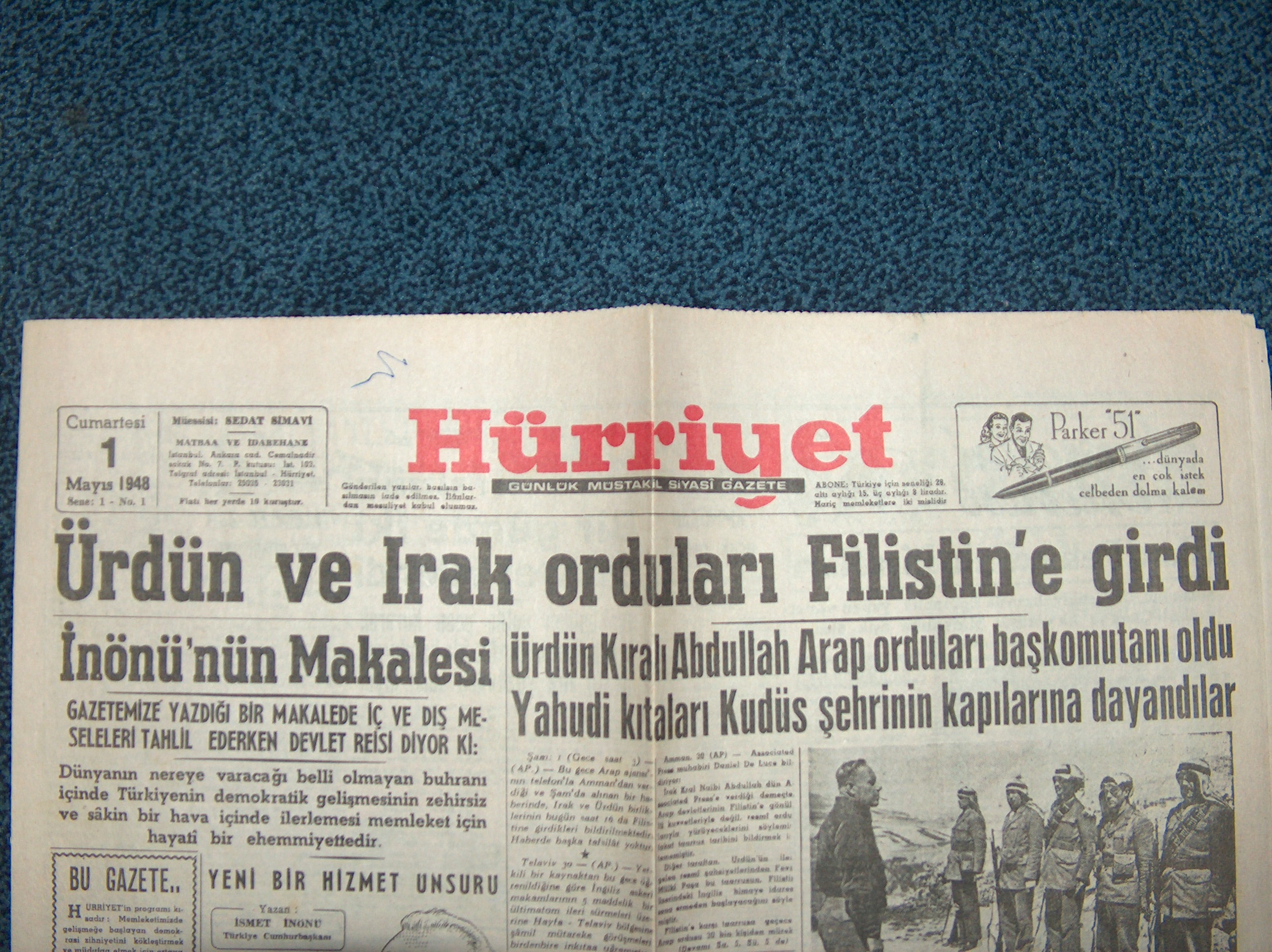 hürriyet gazetesi 1.sayı