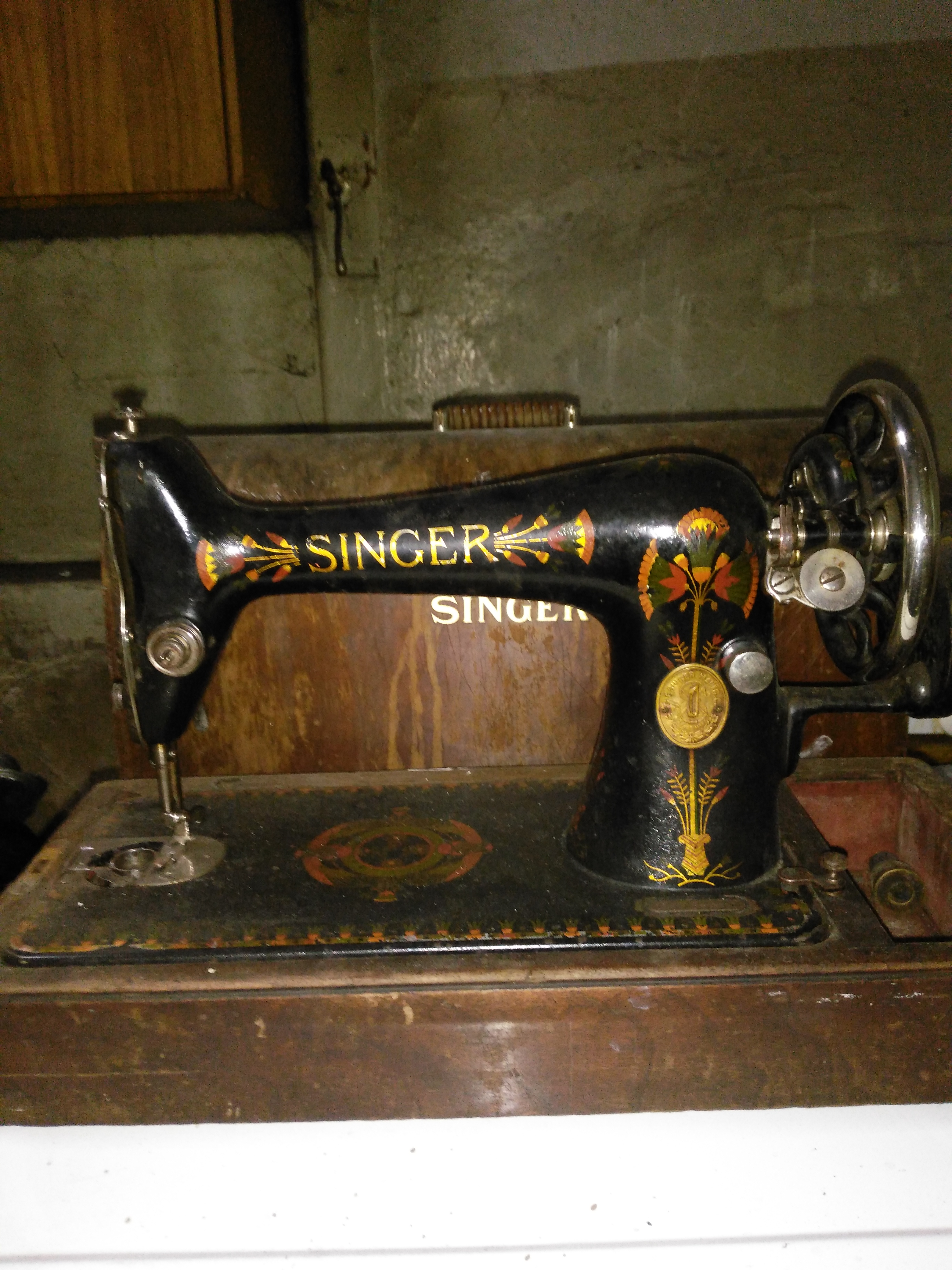 Singer dikiş makinesi antika