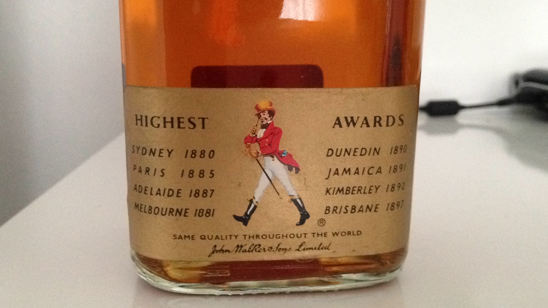 1960 Viski Johnnie Walker Red Label  1 Litre