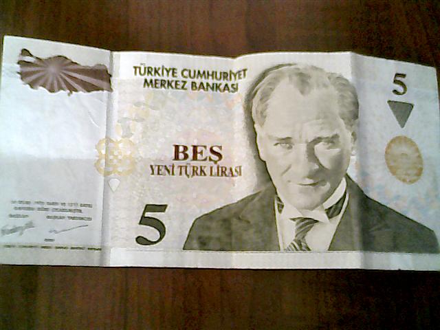 5 Yeni Türk Lirası