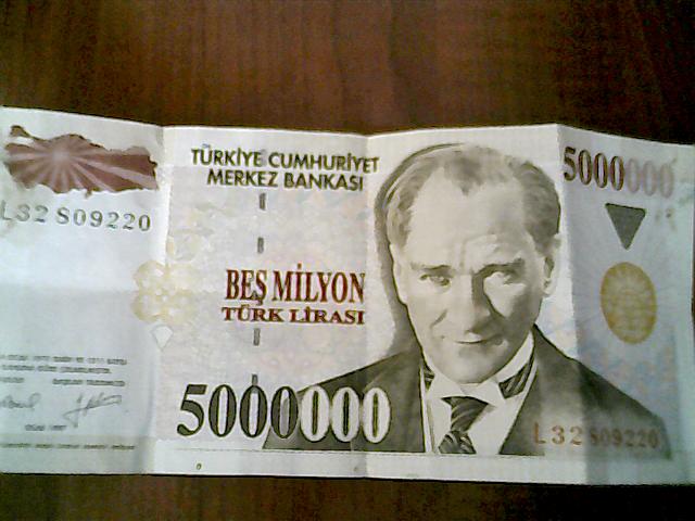 5 Milyon Türk Lirası